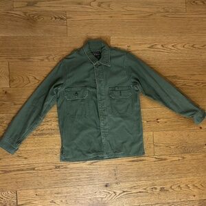 Imogene & Willie Military Shirt Jacket in Fatigue Green
